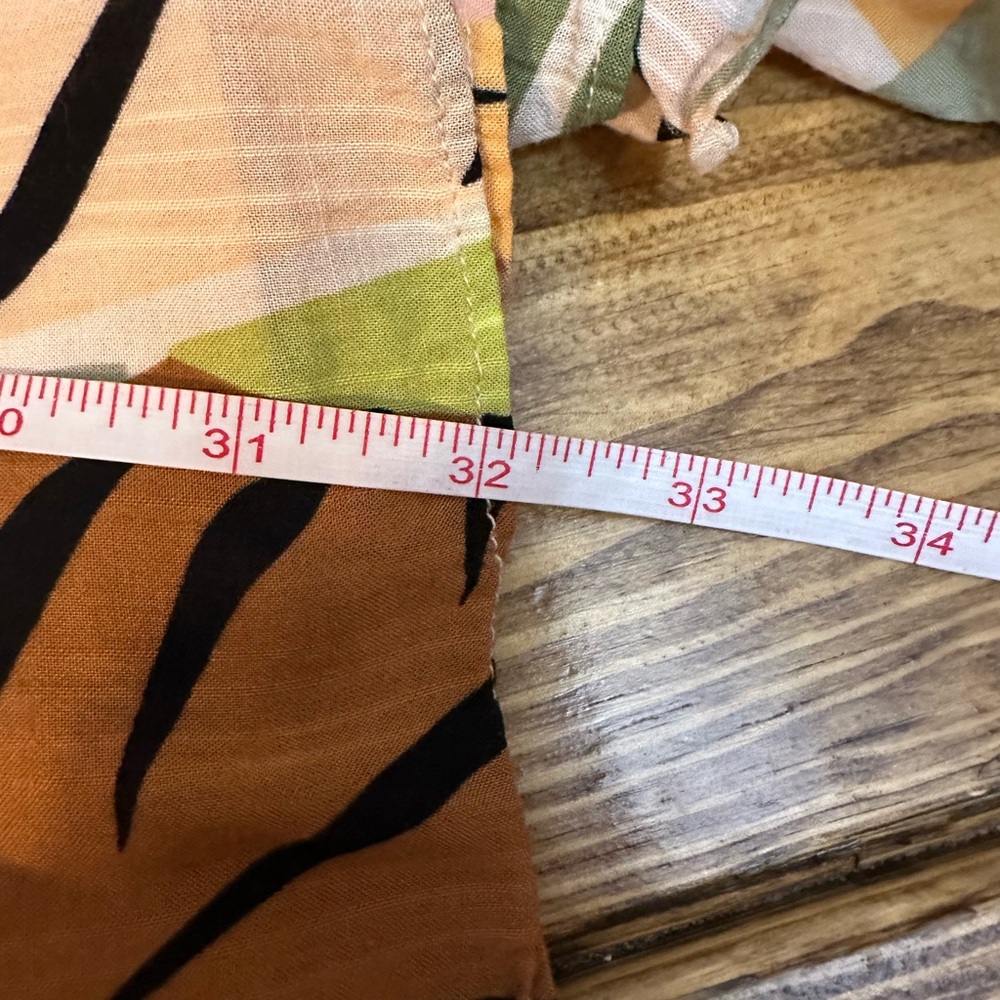 LOFT Palm Smocked Midi Skirt Medium - Picture 6 of 7